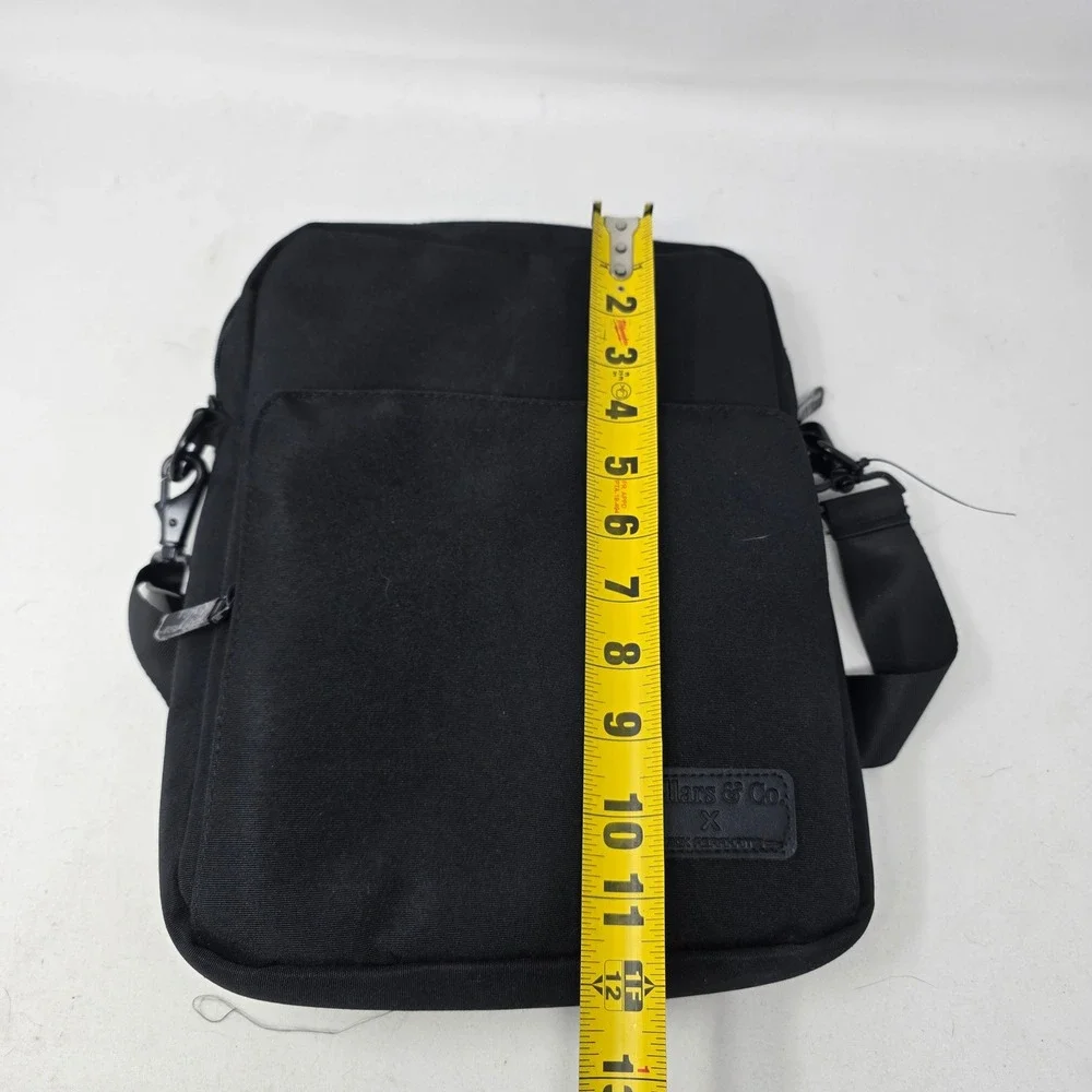 Collars & Co Jack Abrahams soho Messenger Workbook Bag Black business casual NEW